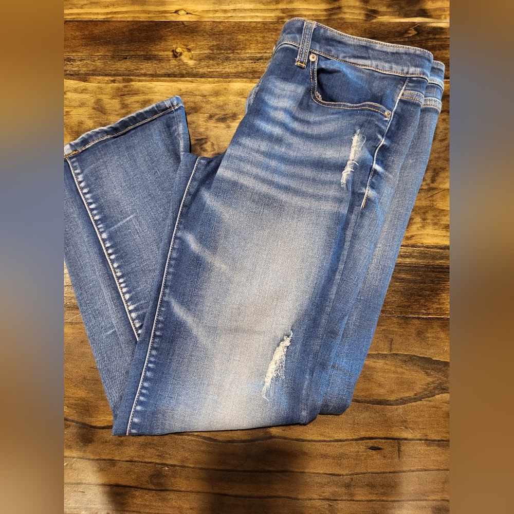 KANCAN DENIM JEANS DISTRESSED SZ 13 EXCELLENT CONDITION
